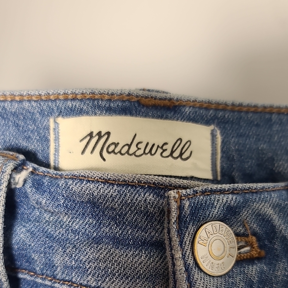 MADEWELL The perfect Vintage High Rise Straight Leg Distressed Size 26P - Picture 2 of 16